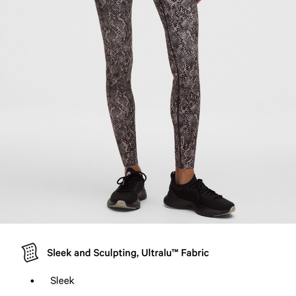 Lululemon Glow Up Super-High Rise Leggings - Snake Structure Gray Multi Size 4 - Picture 12 of 16